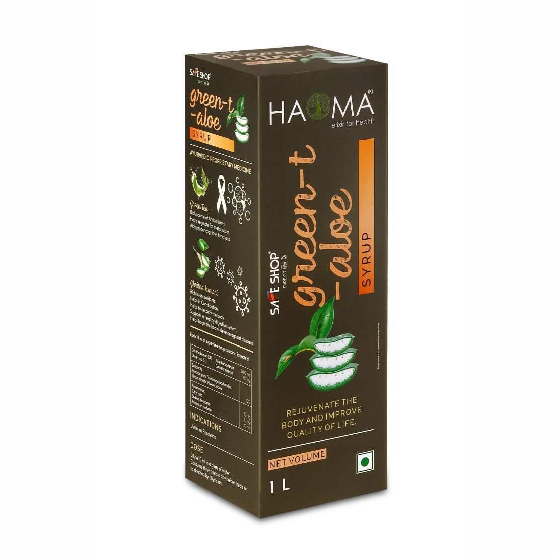 Haoma Green-T-Aloe Syrup 1l - Image 2