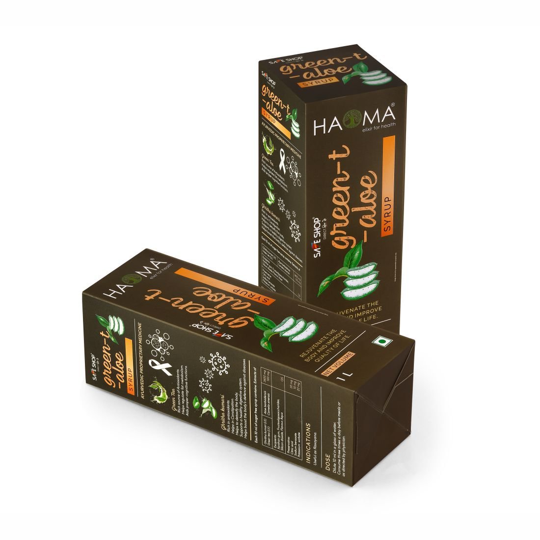 Haoma Green-T-Aloe Syrup 1l - Image 3
