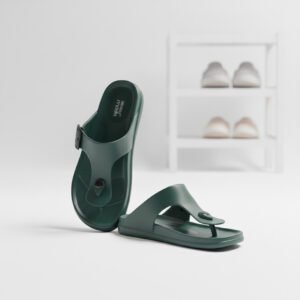 Scotch Moda Mens One Toe Slipper Olive